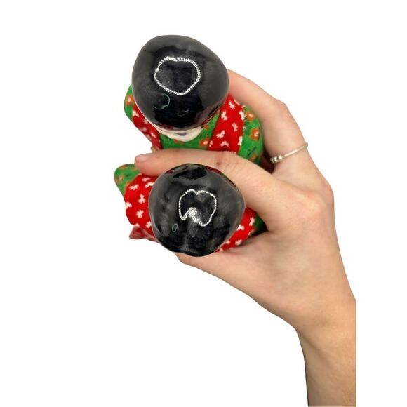 ️ 4 Vintage Cajun Handmade Porcelain Doll Pairs (1930s-40s) - Floral Charm! - Picture 8 of 9